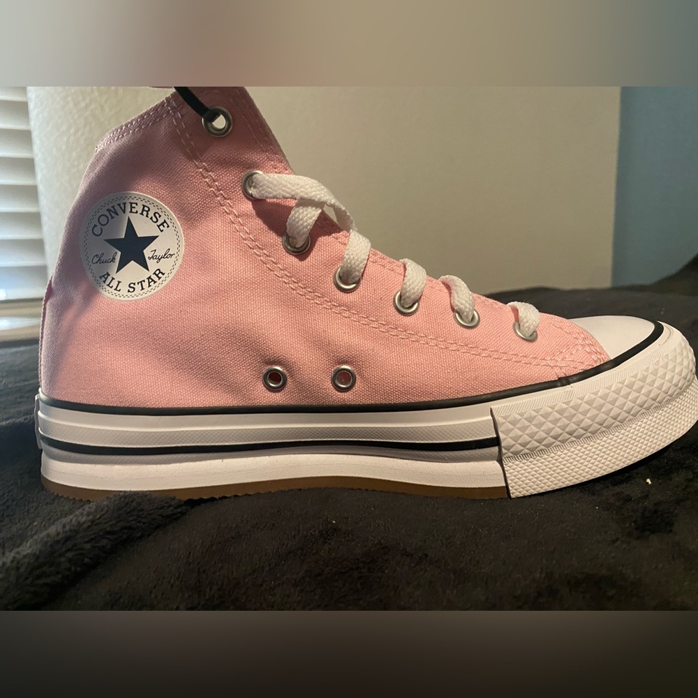 Converse Pink High Tops. NEVER been worn!